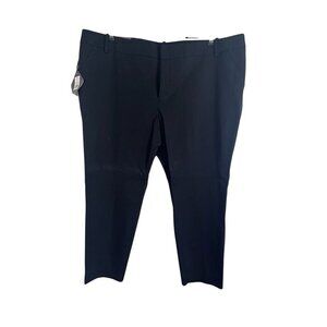 Ava Viv Pant Women 26W Black Ankle Neutral Office Career Minimalist 80s Capsule